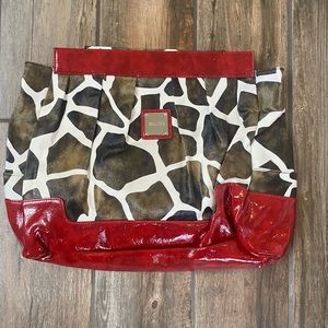 Miche Giraffe Lexi Prima Shell
Animal print with red accents. New